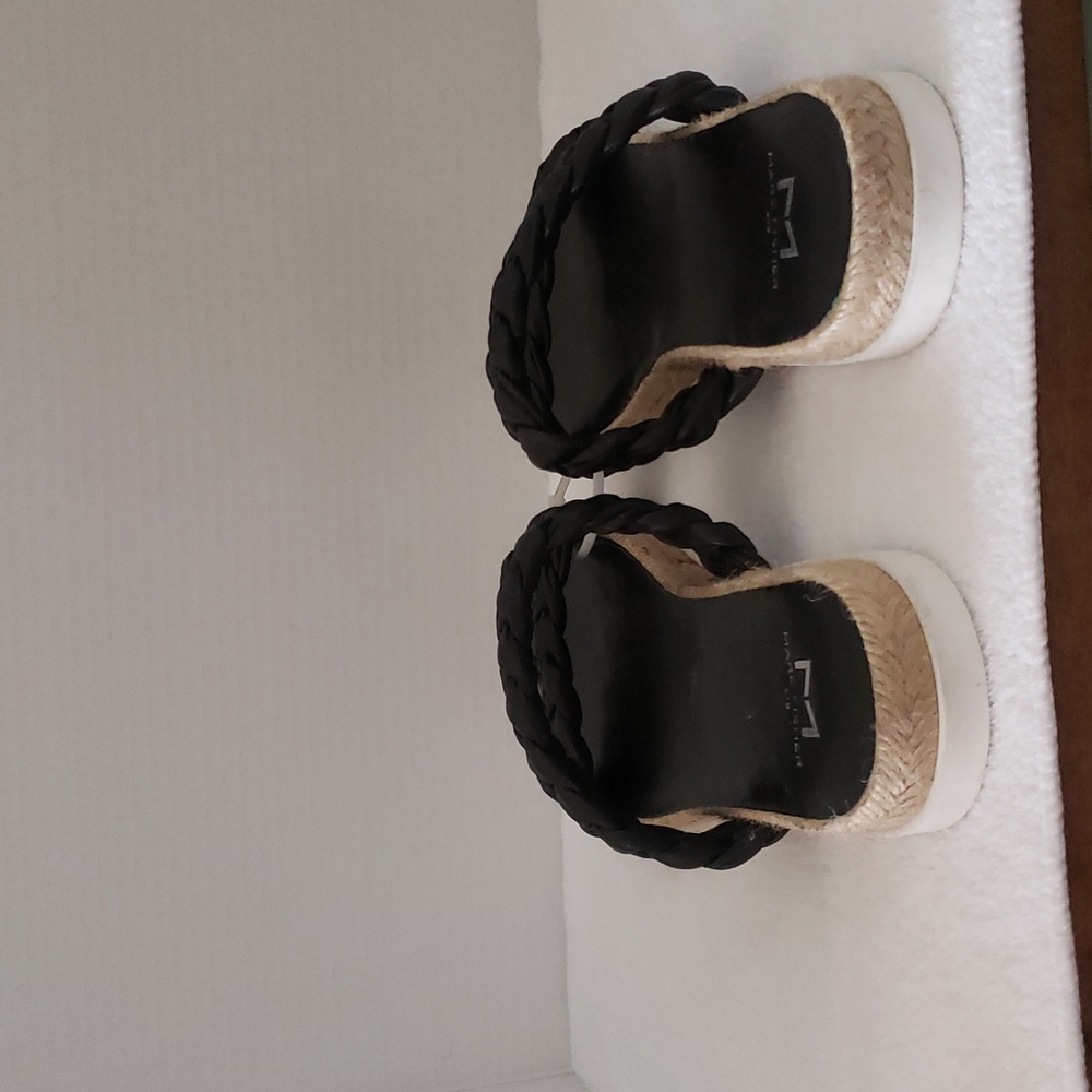Marc Fisher | NWOT Women's Leather Braided Straps Slip-On Jaimee Size 8.5 or 7.5 - Picture 4 of 10